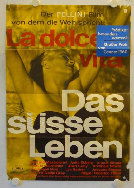 La Dolce Vita original release german movie poster